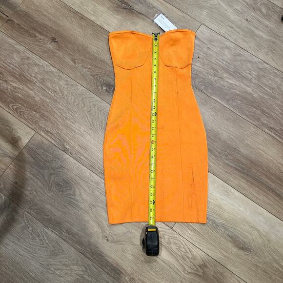 GUESS Women's Kismet Mirage Strapless Minidress Size S In Sun Stone - Picture 6 of 15